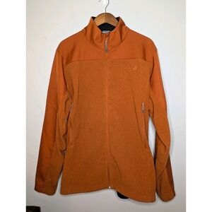 Mountain Hardwear Tech Full Zip Jacket Burnt Orange Men's Size XL Fleece Like